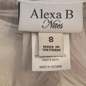 Alexa B Nites Elegant White Dress